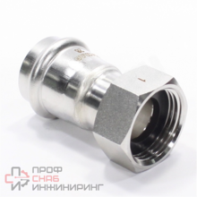 Переходник WAAG Heavy Inox 28-1" пресс-резьба сталь нержавеющая с накидной гайкой