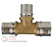 Тройник-пресс переходной, тип SFP-0005, Stout Ду32х26х26