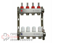 Коллекторная группа 1x3/4x4 вых. с расходомерами и регулир.клапанами (нерж.сталь) TAEN