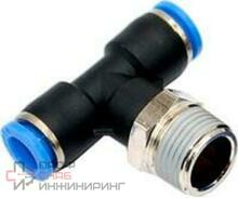 Т-образный тройник цанговый c резьбой Kipvalve KST-1/4-6