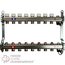 Коллектор с запорными клапанами Stout 1х3/4 на 8 выходов