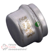 Заглушка, Viega, Sanpress inox, с SC-Contur, нержавеющая сталь, 35 мм, модель 2356