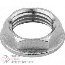 Контргайка General Fittings 2600, 1", резьба, вн., латунь, с фланцем