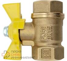 Кран шаровой Valfex для ГАЗА 1/2" ВР/ВР ручка-бабочка латунный 11Б27фтМ