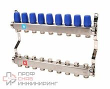 Коллектор из нержавеющей стали в сборе, без расходомеров (9 выходов) MVI