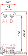 Пластинчатый теплообменник Каори F025-A22M-G4