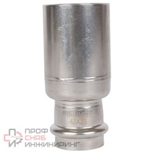 Муфта переходная Rommer ВПр-НПр 42х28 из нержавеющей стали