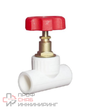 Вентиль пайка Valfex Standart полипропилен барашек Ду25 Ру25