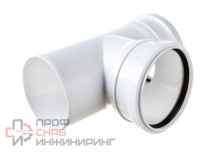 Тройник бесшумный ПП 50/50 87гр. Политэк