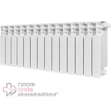 Радиатор отопления Stout TITAN VENTIL 350 14 секций радиатор биметаллический нижнее правое подключение (графит RAL 7024)