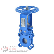 Задвижка шиберный Benarmo чуг м/фл Ду250 Ру10 2/ст NBR 9