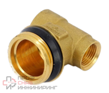 Концевой фитинг Tiemme 1"х3/8"х1/2" ВНВ для коллектора