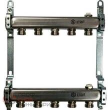 Коллекторная группа для радиаторной разводки Stout, тип SMS 0923, 5 выходов