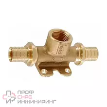 Тройник настенный, В, 20, 1/2, 20, бронза (RX+) Rehau