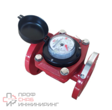 Счетчик горячей воды, отопление Водомер ТВСГ-01 200 , турбинный, Ду200 мм, фланцевое, корпус-чугун, IP54