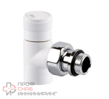 Запорный клапан угловой SR Rubinetterie Tondera 1/2", белый