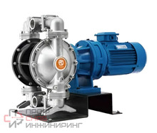 Мембранный насос Ампика с электроприводом МН-40/7-AL/PTFE