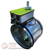 Заслонка воздушная NAVEKA ZE- 100 с приводом 3003N-230-N (3NM,с пруж. возвр., 230В) с эл.подогревом