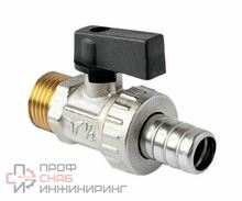 Кран шаровой дренажный с патрубком для шланга 1/2, ручка-рычаг, Н, ProAqua