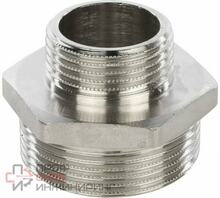 Ниппель Stout 1 1/2х1 редукционный никелированный переходной НР/НР