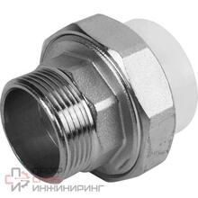 Американка Valfex Standard, 40-1 1/4" пайка-резьба, PP-R, белый