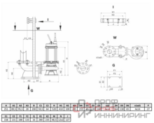 Канализационный насос Wellmix 65WQ2-25-18-2.2/2_380V