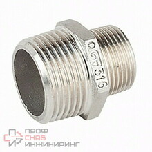 Ниппель переходной GENEBRE 0245 06 05, DN025 x DN020 (1” x 3/4")  PN20, корпус - AISI316 (CF8M)  НР-НР