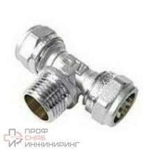 Тройник обжимной AQUALINK НР 20х3/4х20