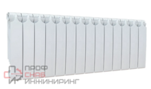 Радиатор отопления Теплоприбор БР1-350/14 НПЛ биметаллический, с межосевым расстоянием 350мм, 14 секции, нижнее подключение слева