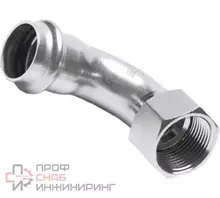 Угольник с накидной гайкой ВПр-ВР 90°, 22хG1 1/2, из нержавеющей стали SUS 304