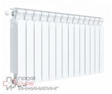 Радиатор биметаллический Rifar Monolit Ventil 500/13, левое подключение, 50 мм (без H-образного узла)