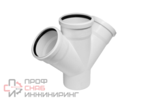 Крест канализационный КОНТУР УЮТ D110/110/110-45гр малошумный