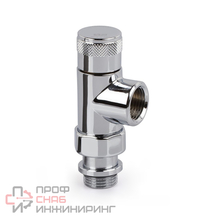 Запорный вентиль осевой SR Rubinetterie Tondera 1/2", цвет хром
