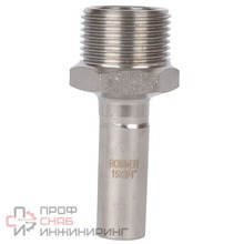 Вставка переходная Rommer НПр-НР 15х3/4 из нержавеющей стали