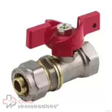 Кран шаровой Aquasfera латунь 1016 Euro нк Дн20х1/2" Ру16 м/обж баб 1016-02