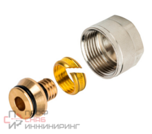 Резьбозажимное 16x2.0-1/2" General Fittings 6200, обжим-резьба, вн., латунь