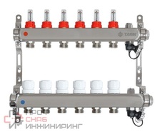 Коллекторная группа TAEN (нерж) 1x3/4x6 выходов с расходомерами