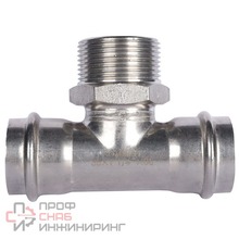 Тройник-переходник Rommer ВПр-ВР 35х11/4 из нержавеющей стали