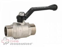 Кран шаровой полнопроходной НР-НР, рычаг из алюминия 1" x 1" Gappo