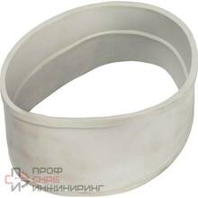 Элемент дымохода отвод коаксиальный Stout 45° DN60/100 п/м уплотнения и хомут в комплекте