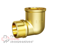 Угол 90 гр LD Pride DN15 (1/2") ВР/НР латунь