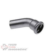 Отвод нипельный 45 градусов KAN-Therm Inox press - 15х15