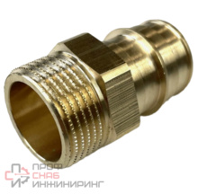 Переходник WAAG Xpand 25-3/4" обжимное кольцо-резьба латунь