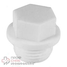 Заглушка резьбовая Valfex диаметром 20х1/2" из белого полипропилена