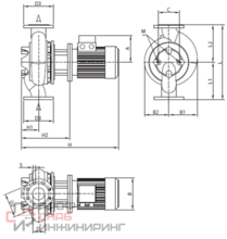 Насос DAB CP-G 65-2640/A/BAQE/4 - IE3