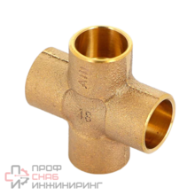 Крестовина, Viega, под пайку,красная бронза DN18 модель 94180
