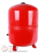 Бак мембранный для отопления 100 л. Stout патрубок 3/4" сбоку, стойки