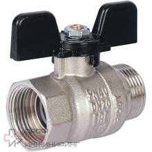 Кран шаровой стандартнопроходной STOUT, ВР/НР, ручка бабочка SVB-0014-000020