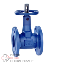 Запорный клапан KSB BOA-Compact, температура перекачиваемой среды -10…+120°С, материал исполнения чугун, ДУ 50, РУ 6 бар, тип присоединения: фланцы, привод: ручной