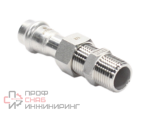 Американка 15-1/2", WAAG Heavy Inox, пресс-резьба, нар., сталь нержавеющая